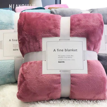 Factory Customized Double-Sided Plush Blanket